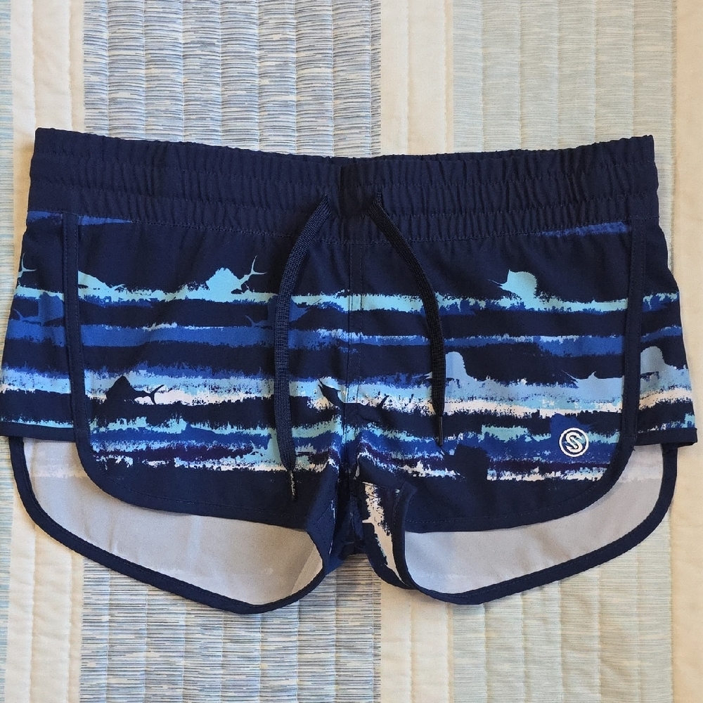 SCALES Striker Stripes Navy Boardshorts
